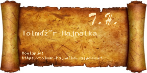 Tolmár Hajnalka névjegykártya